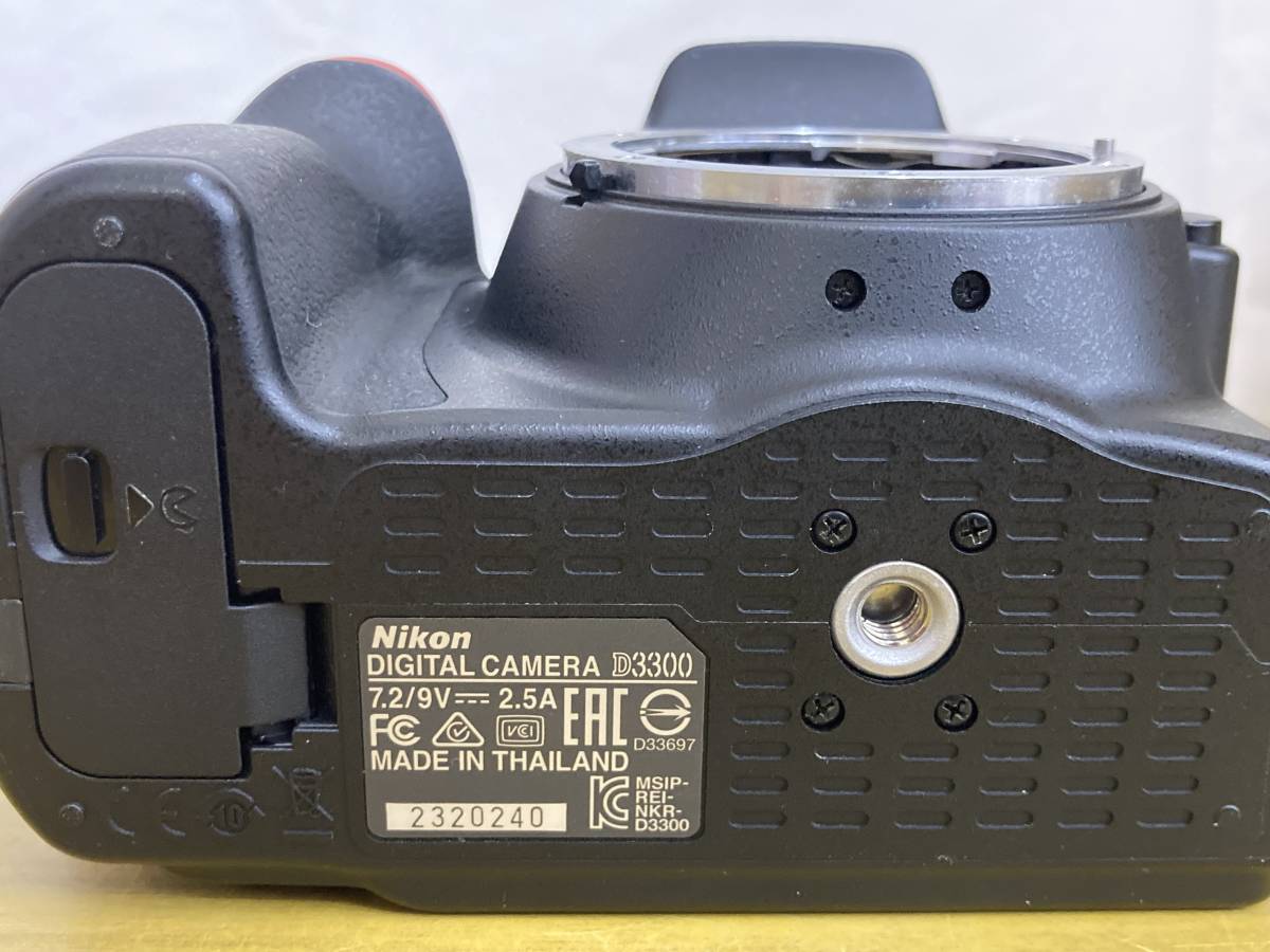 Nikon ニコン デジタル一眼レフカメラ D3300 Nikonレンズ付 稼働品 管
