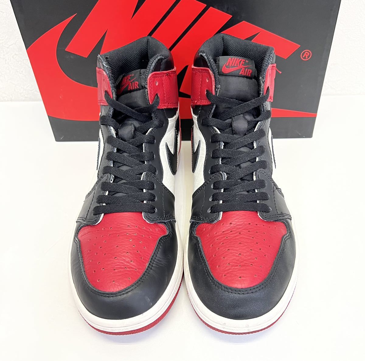 Nike Air Jordan 1 Retro High OG Bred Toe 555088-610 ナイキ エア ジョーダン 1 ハイ OG ブレッド トゥ size US 10 スニーカー_画像2