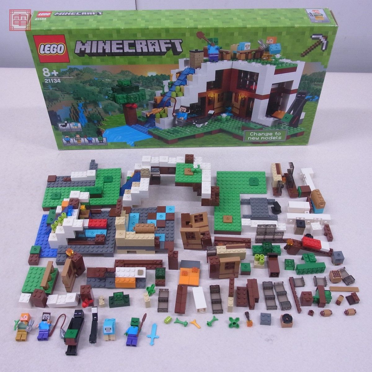 レゴ マインクラフト 21134 滝のふもと LEGO MINECRAFT 欠品有 現状品