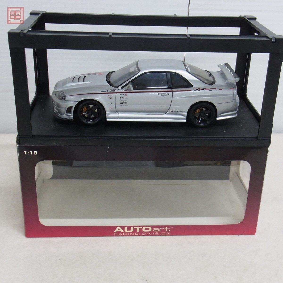 オートアート 1/18 日産 スカイライン GT-R R34 Zチューン ニスモ シルバー AUTOart NISSAN ニッサン SKYLINE Z-tune Nismo【20の画像1