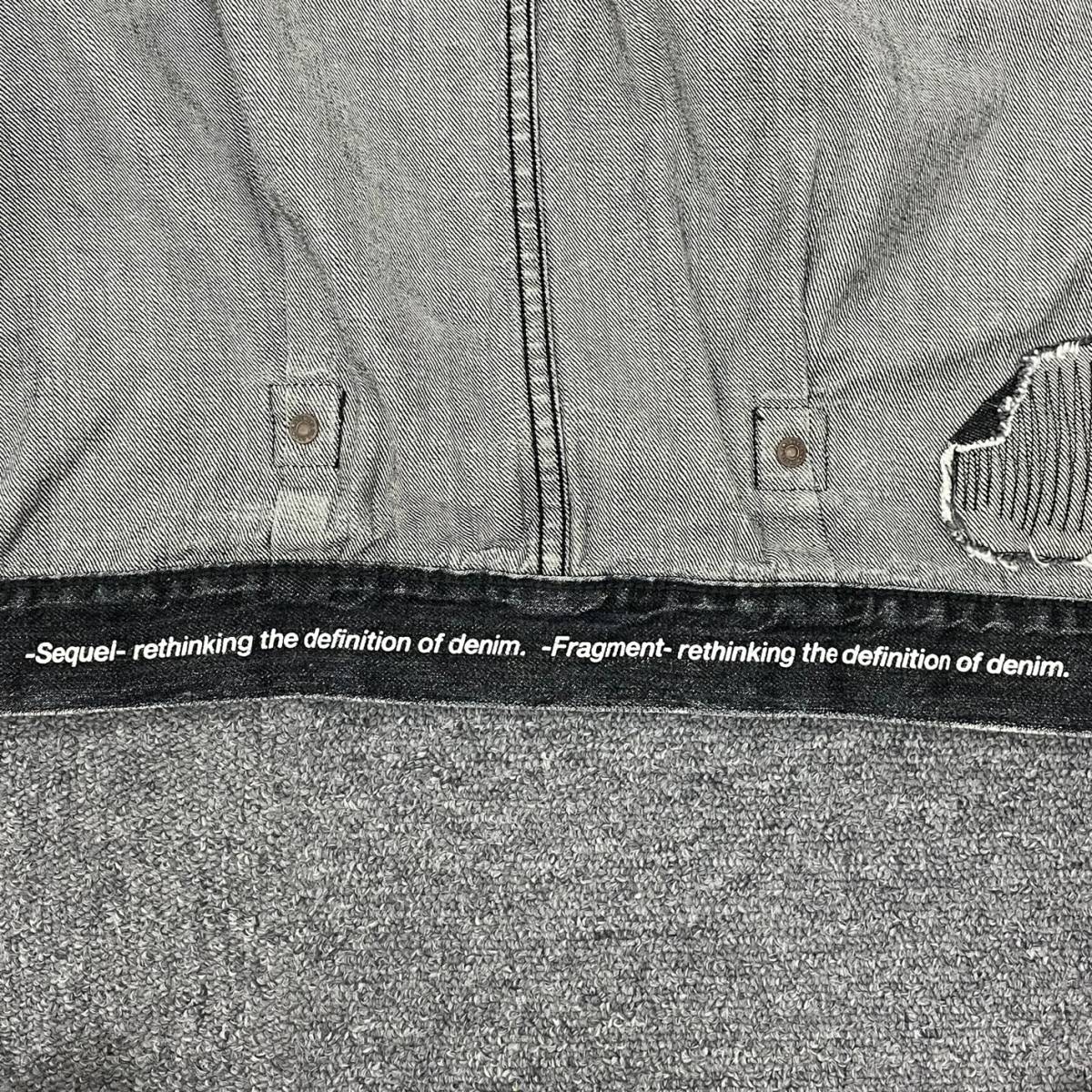 定77000円○ FRAGMENT SEQUEL DAMAGE DENIM JACKET ダメージ デニム
