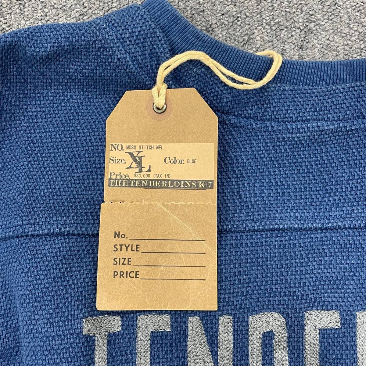 新品 ○ TENDERLOIN 22SS MOSS STITCH NFL ハーフスリーブ カットソー