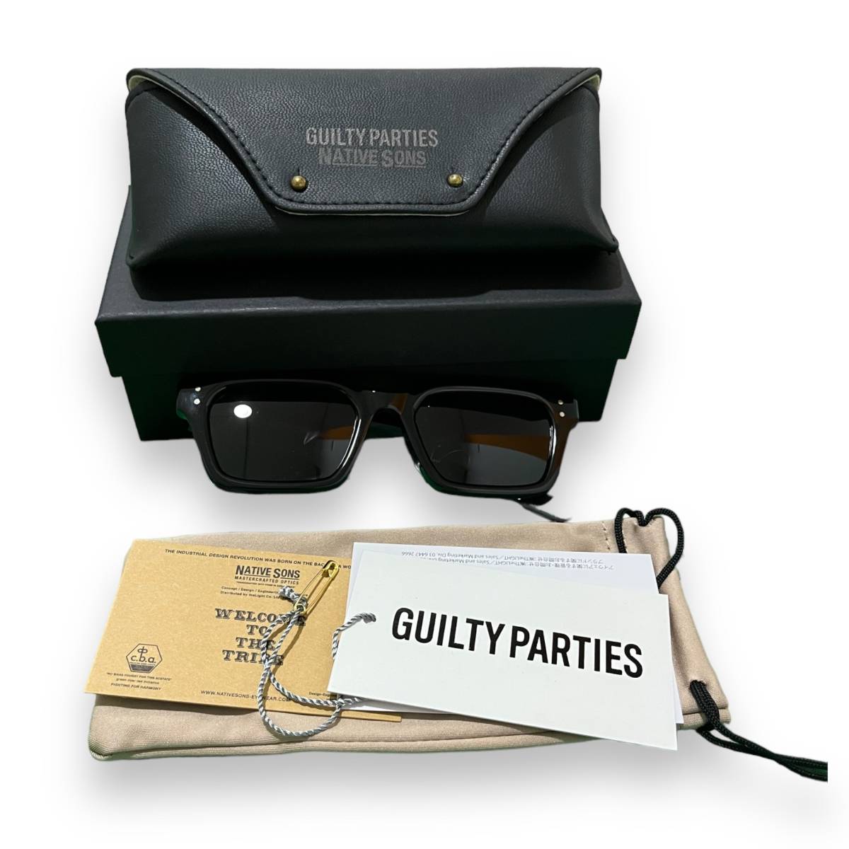 定47300円 新品○ WACKO MARIA 23SS NATIVE SONS GLASSES TYPE-1 サングラス 眼鏡 メガネ ワコマリア ネイティブサンズ NATIVESONS-WM-EW15 ネイティブサンズ ケースのみ