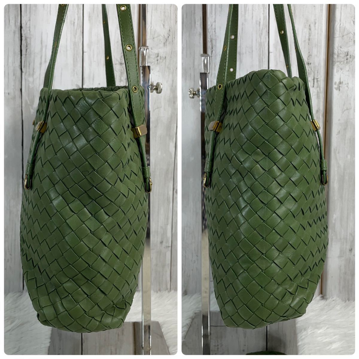 ○美品○ボッデガヴェネタ BOTTEGA VENETA イントレチャート メッシュ