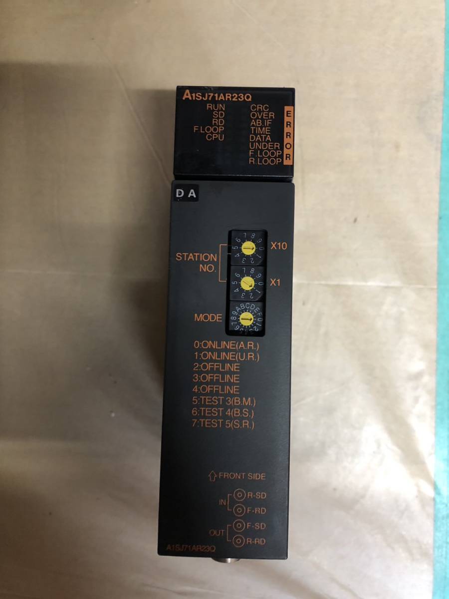 希少 美品 三菱電機 A1SJ71AR23Q データーリンクユニット 返品保証90日-