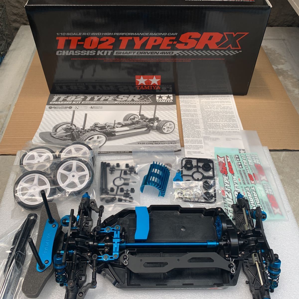 タミヤ TT-02 SRX オプション多数 シャーシ TAMIYA 1/10 完成品