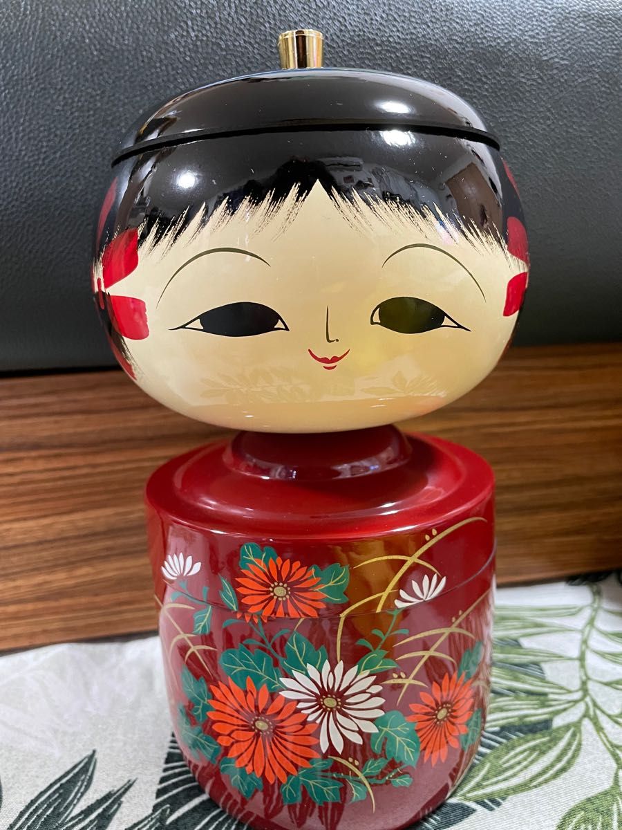 近代こけしシリーズ 漆工芸こけし 小物入れ