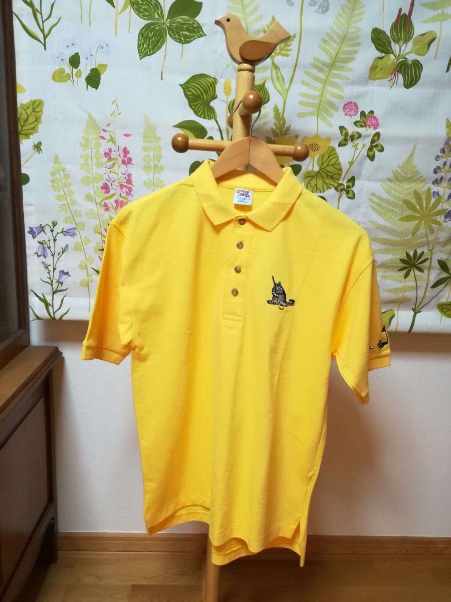 Crazy Shirts(クレイジーシャツ)黄色の半袖ポロシャツ2Lサイズ