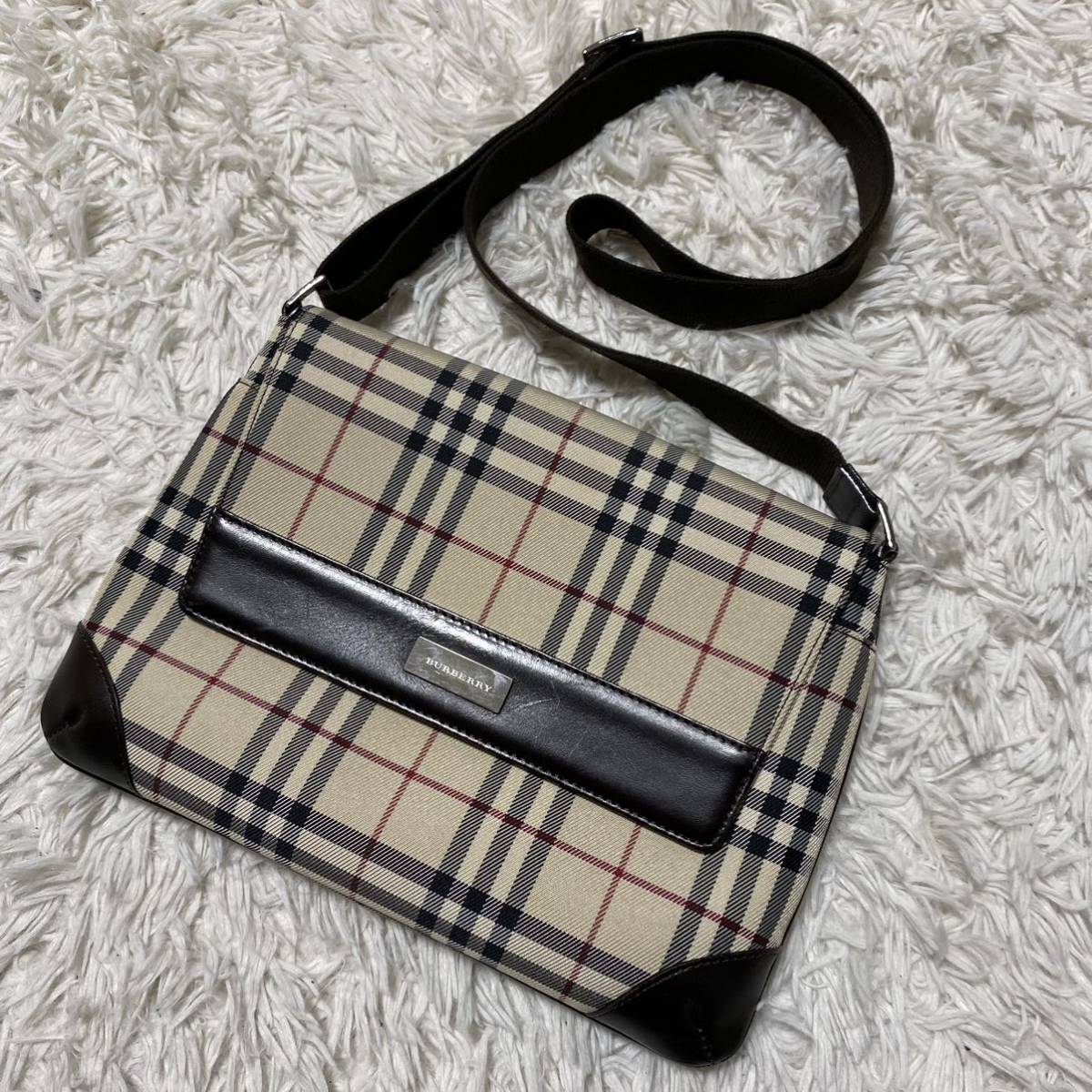 ✨極美品✨ BURBERRY BLUE LABEL ミニ財布 ノバチェック 刻印