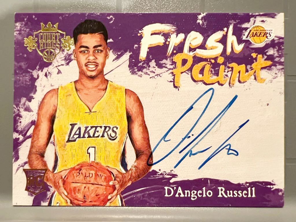 超絶レア直書 RC Auto 15 Panini D'Angelo Russell ディアンジェロ・ラッセル NBA ルーキー サイン バスケ Lakers レイカーズ All-star_画像1