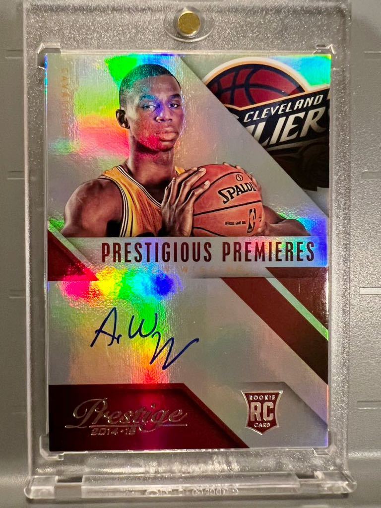 直書 Foiled RC Auto 14-15 Panini Andrew Wiggins アンドリュー