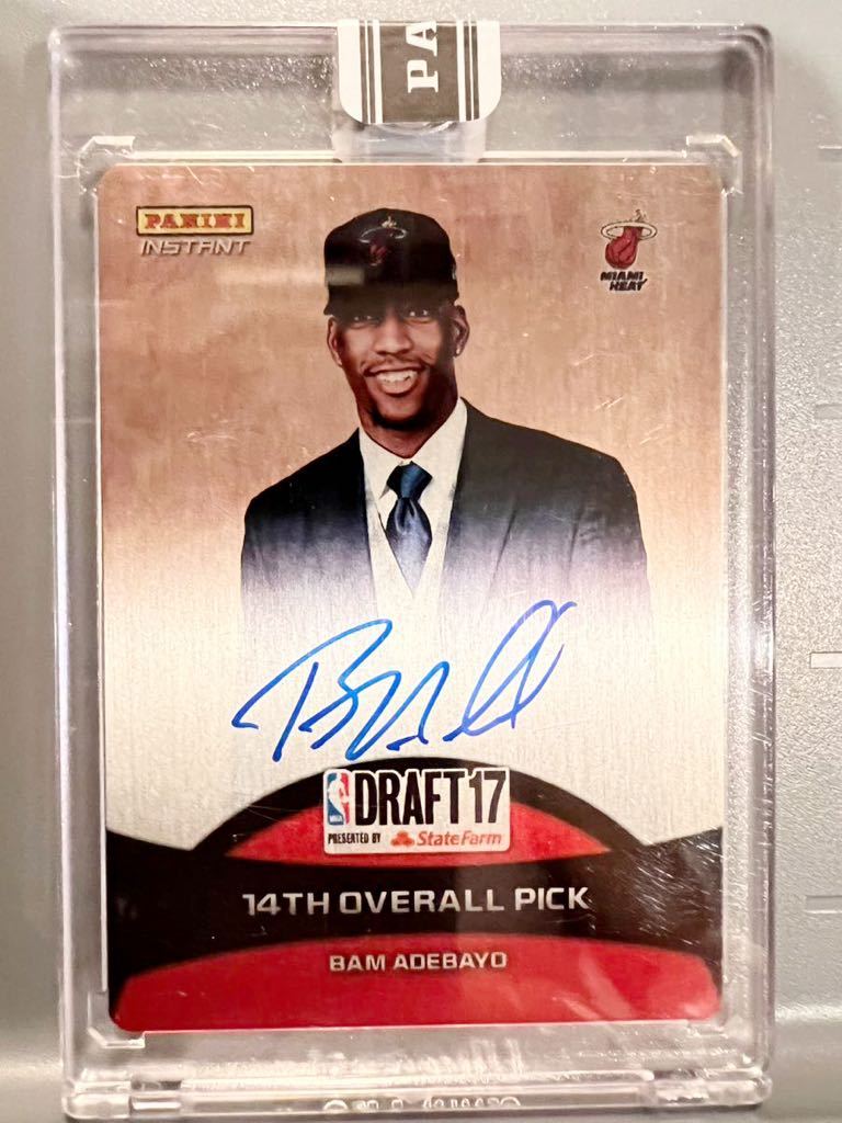 超絶レア直書25枚限定 Draft RC Auto 17 Panini Bam Adebayo バム・アデバヨ NBA 直筆 ルーキー サイン ヒート Heat バスケ All-star Final_画像1