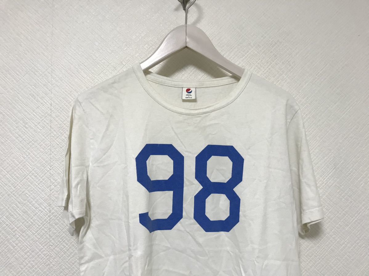 本物ペプシpepsi×SIMPLICITEシンプリシテェコットンプリント半袖Tシャツメンズアメカジサーフミリタリービジネススーツ白ホワイトL_画像2