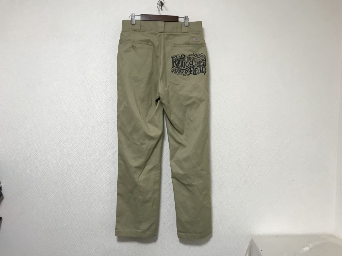 本物ディッキーズDickiesジェニュインワークパンツスーツミリタリービジネスアメカジサーフメンズ30Mベージュメキシコ製スケーター_画像3