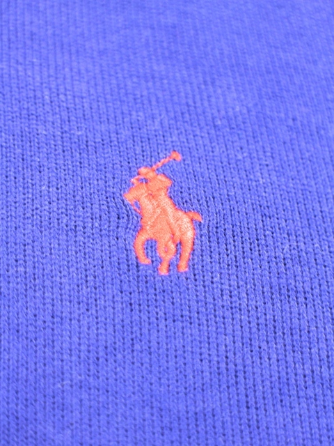 Polo by Ralph Lauren ラルフローレン コットンハーフジップスウェット　紫　パープル/MENS　XXL_画像5