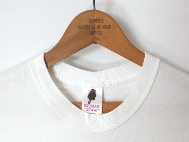 USA производства ICECREAM BILLIONAIRE BOYS CLUB принт футболка ( мужской XL) белый 