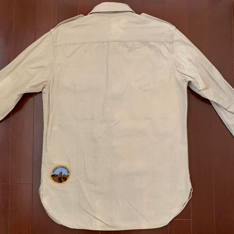  Inpaichthys Kerri men's military shirt beige size M made in Japan badge 