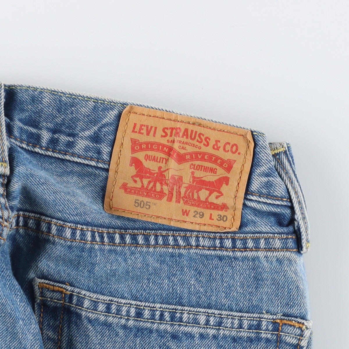 古着 リーバイス Levi's 505 テーパードジーンズ デニムパンツ レディースL(w30) /eaa336701_画像3