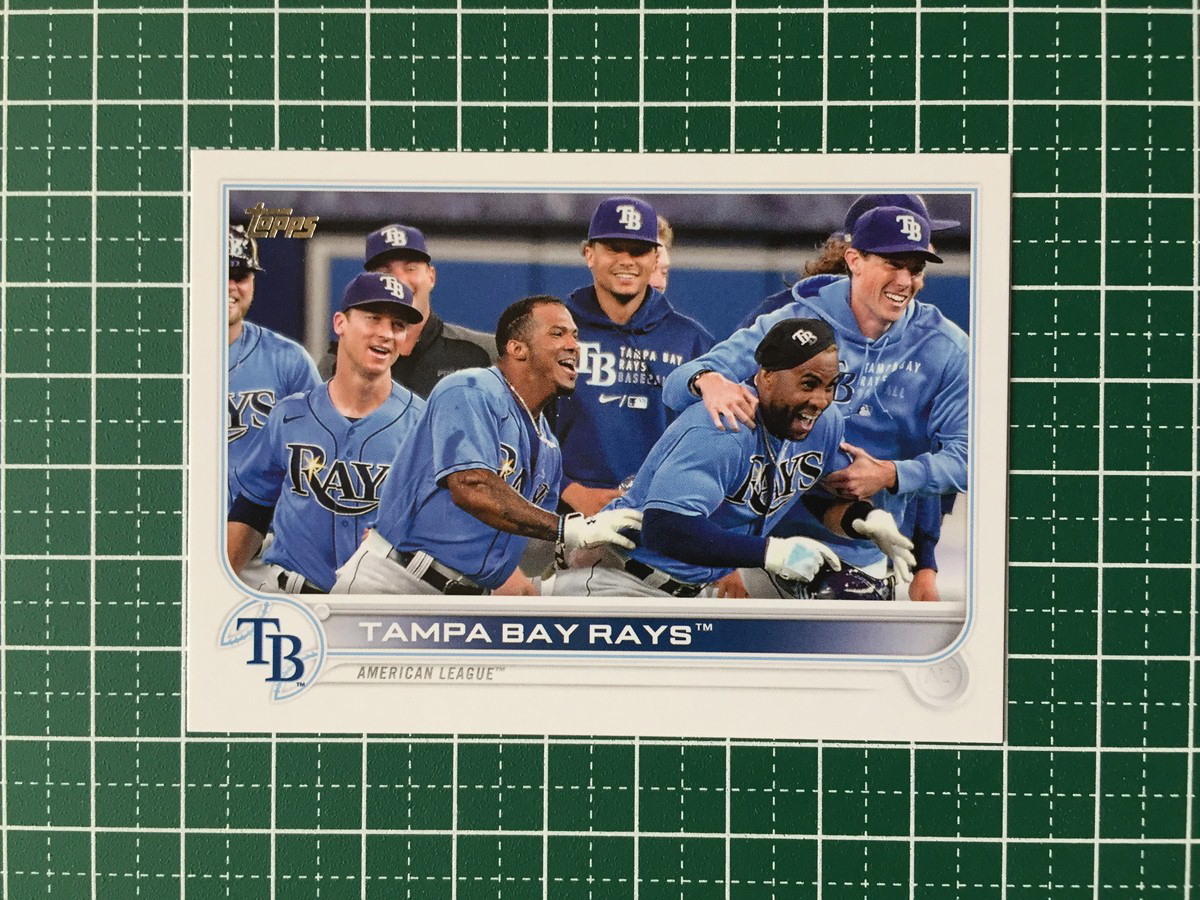 ★TOPPS MLB 2022 SERIES 1 #274 TAMPA BAY RAYS／WANDER FRANCO／YANDY DIAZ ベースカード「TC」★_画像1