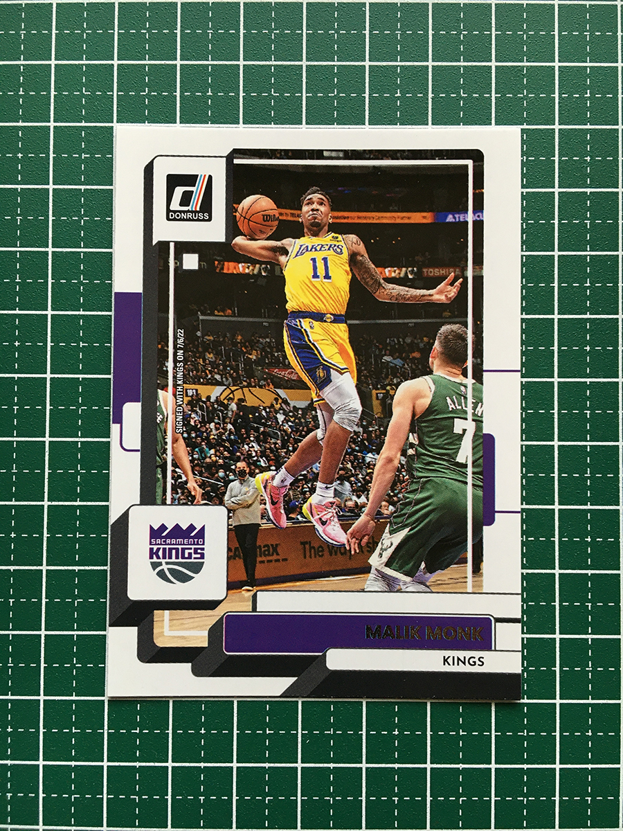 ★PANINI 2022-23 NBA DONRUSS #141 MALIK MONK［SACRAMENTO KINGS］ベースカード「BASE」★_画像1