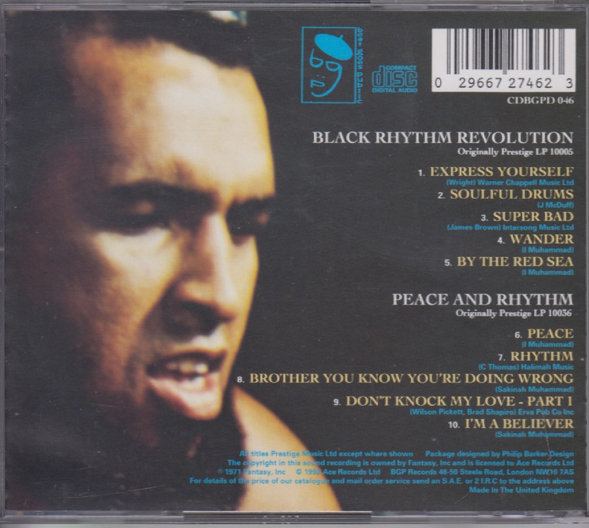 アイドリス・ムハマッド / Black Rhythm Revolution + Peace & Rhythm ★中古輸入盤/CDBGPD046/230509_画像2