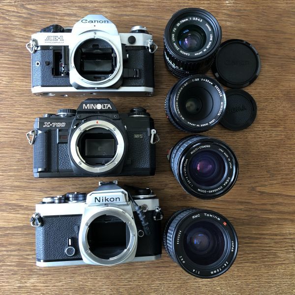 1円~ まとめ Nikon ニコン Canon キャノン MINOLTA ミノルタ ボディ3