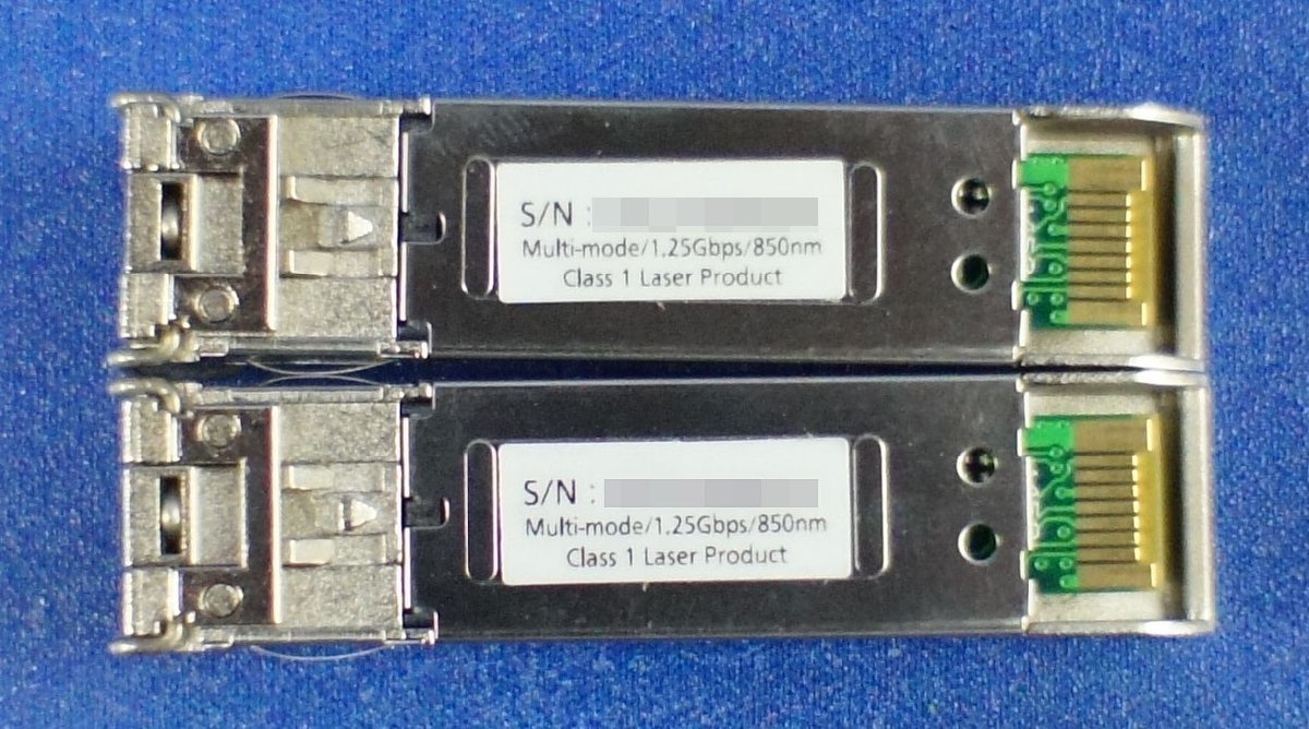 2個セット Panasonic PN54021K SFP-1000SX Multi Mode 1.25Gbps/850nm クリックポスト F052201の画像2