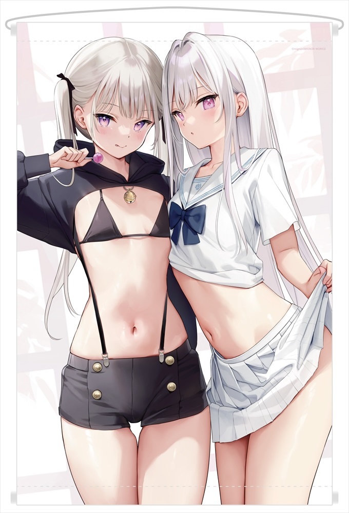 【全品送料無料】 mignon Tapestry B2タペストリー オンリーショップ ミニョン perky ONLYSHOP 後輩ちゃん シロ へそだしLOOK B2Wスエードタペストリー works タペストリー