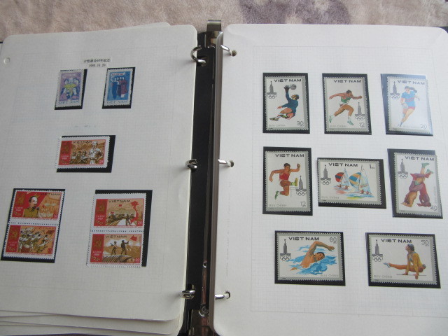 VOSTOK大型バインダー入り ベトナム切手を集めた コレクション 約58リーフ 1977〜1985年頃まで 3/8の画像8