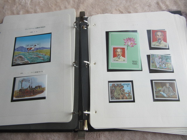 VOSTOK大型バインダー入り ベトナム切手を集めた コレクション 約33リーフ 1985年〜 4/8の画像3