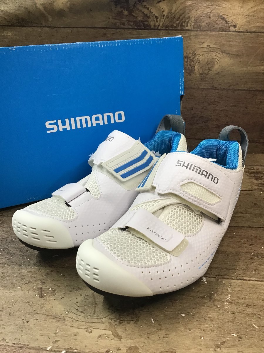 GW059 シマノ SHIMANO SH-TR900 ビンディングシューズ 白 EU39 SPD-SL