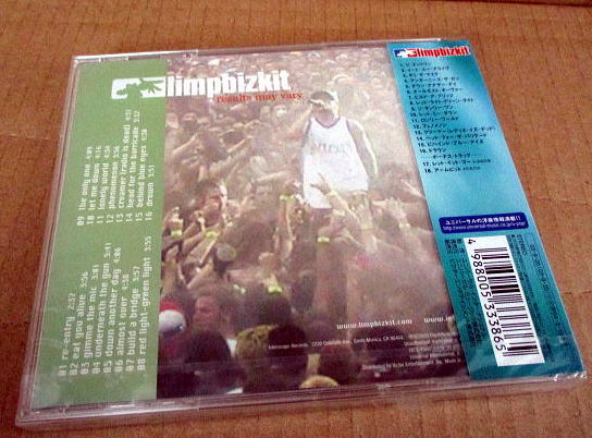 CD■未開封■　リンプビズキット　results may vary /　LIMPBIZKIT　UICS1060_画像2