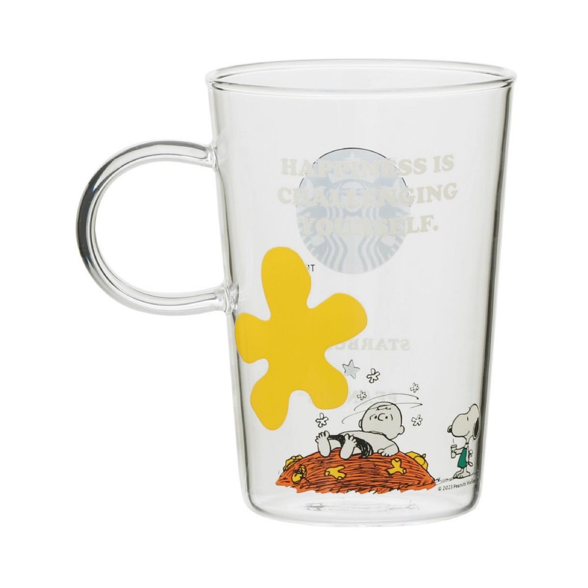 スタバ グラスマグ PEANUTS Charlie Brown 355ml スターバックス