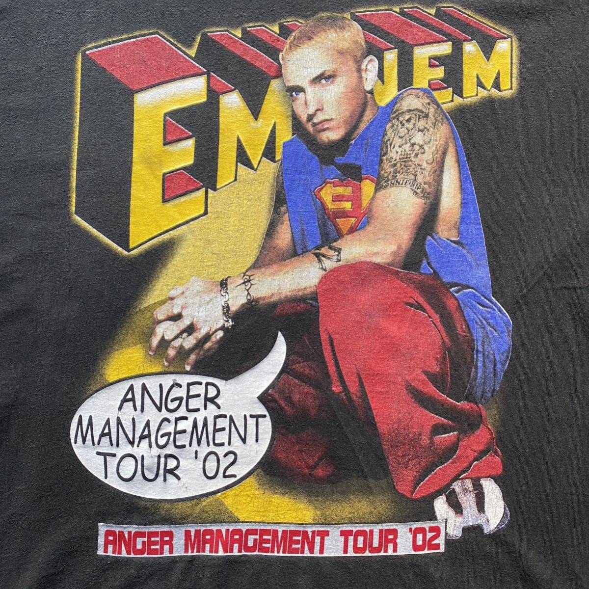 レア 古着 Eminem Anger Management Tour Tee XL 2002 Rap Band Tシャツ バンドT ラップT エミネム アンガーマネジメント ツアー KOHH 着用_画像2