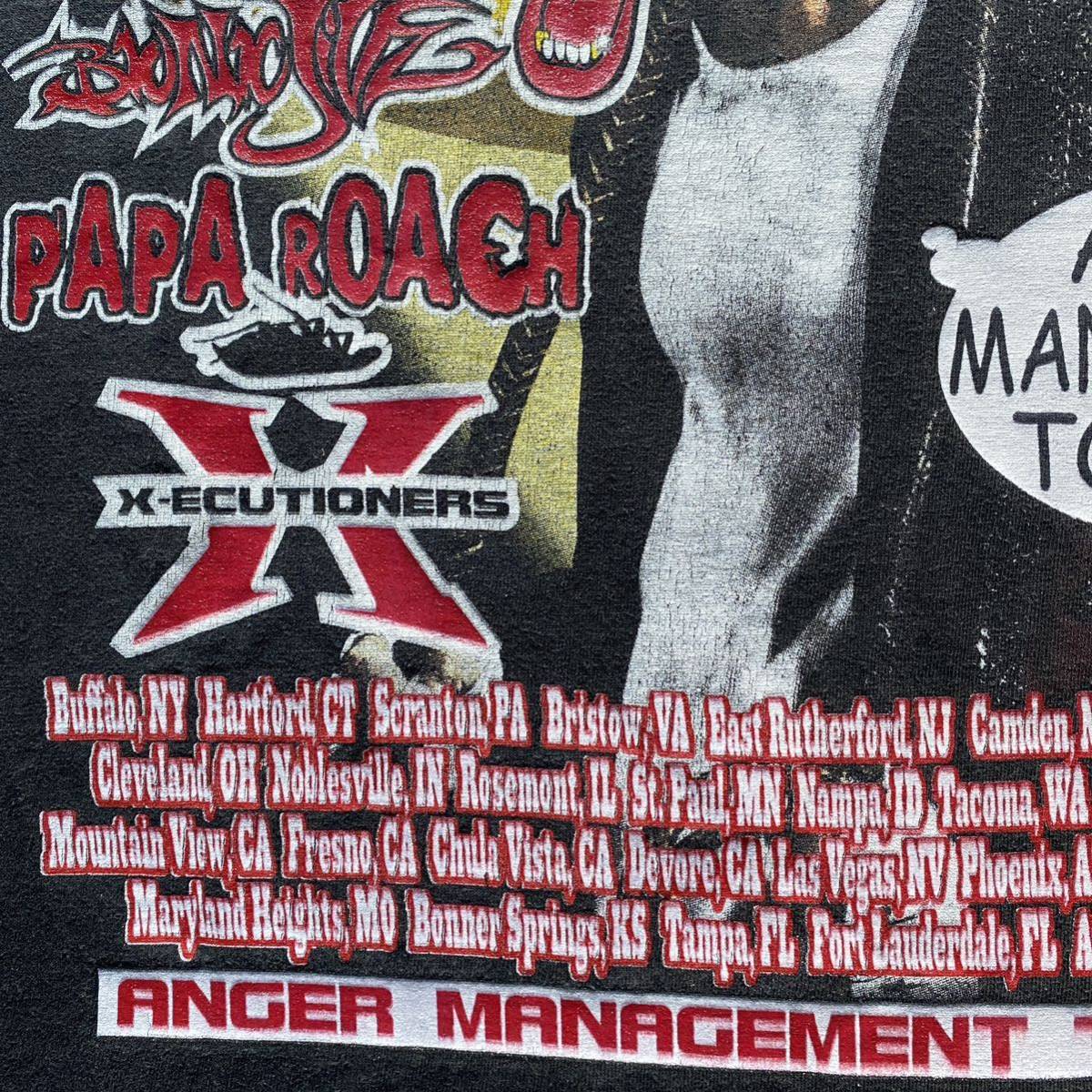 レア 古着 Eminem Anger Management Tour Tee XL 2002 Rap Band Tシャツ バンドT ラップT エミネム アンガーマネジメント ツアー KOHH 着用_画像8
