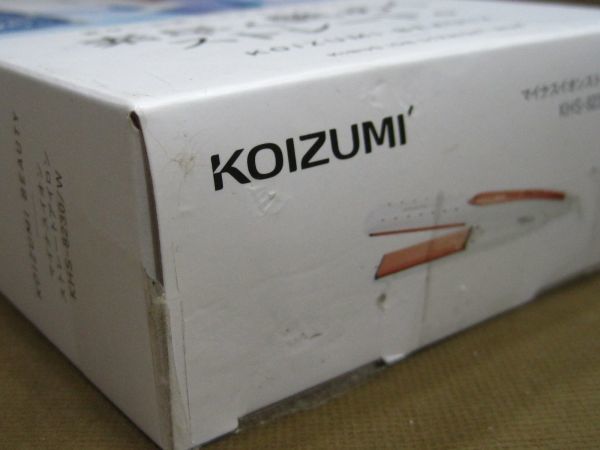 M9-274* prompt decision unopened goods box with defect KOIZUMI negative ion strut iron KHS-8230/W 105mm long plate highest temperature approximately 200*C