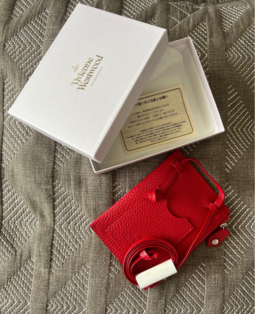 ヴィヴィアンウエストウッド ネックストラップ カードケース パスケース レザー 新品 Vivienne Westwood