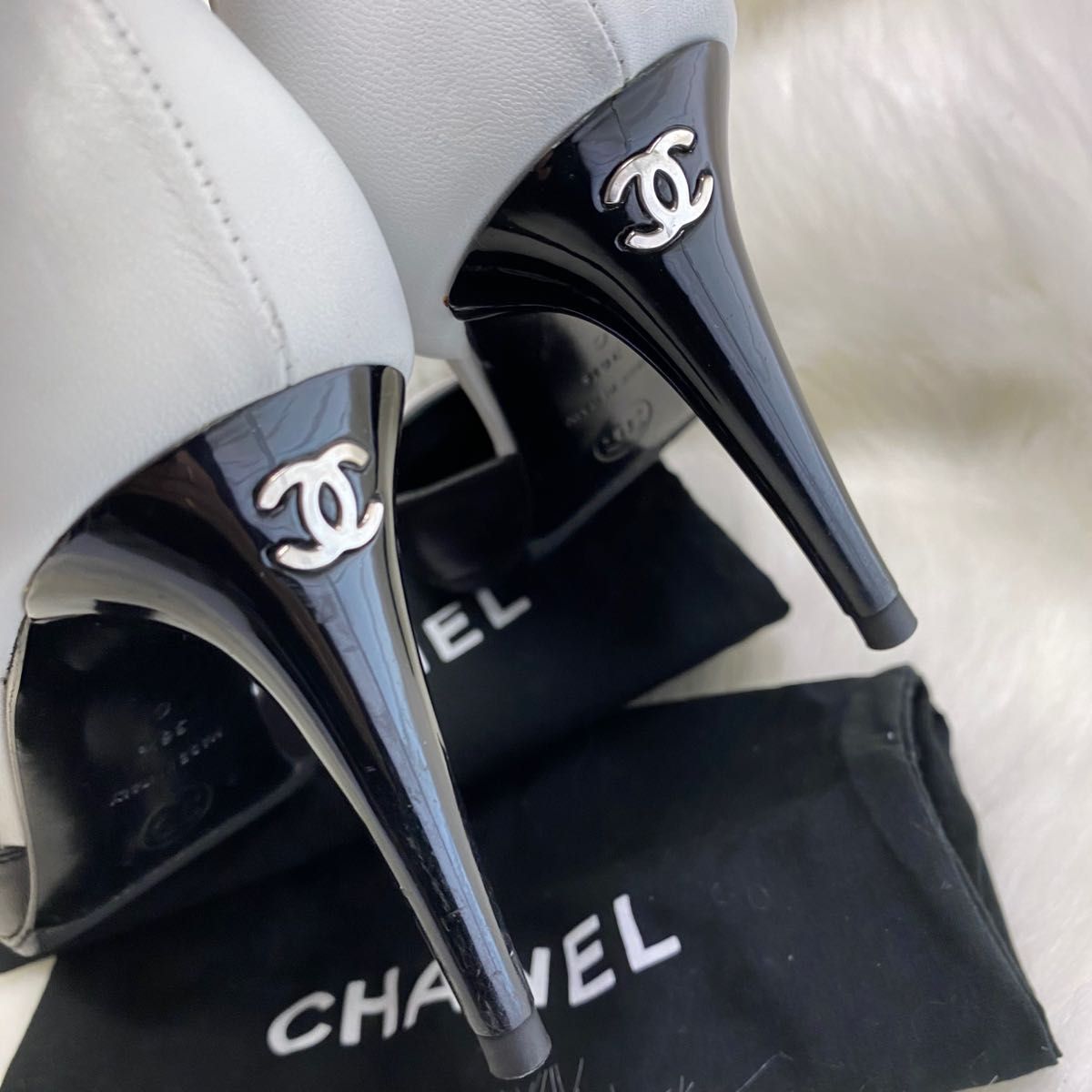 【極上レア】CHANEL シャネル ココマーク COCO バイカラー 36.5  最終値下げ