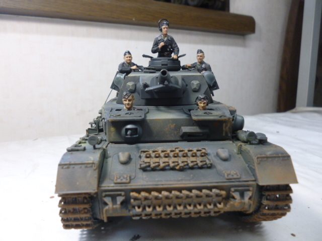  Tamiya 1|35 4 number tank F type tank .5 body attaching final product 