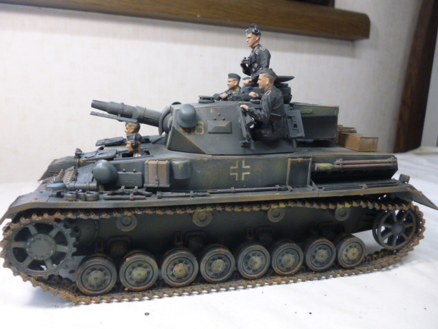  Tamiya 1|35 4 number tank F type tank .5 body attaching final product 