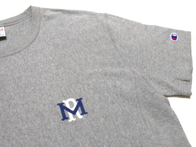 MR.GENTLEMAN×Champion REVERSE WEAVE T-SHIRT L★グレー ミスタージェントルマン チャンピオン リバースウィーブ ワンポイント Tシャツ_画像6