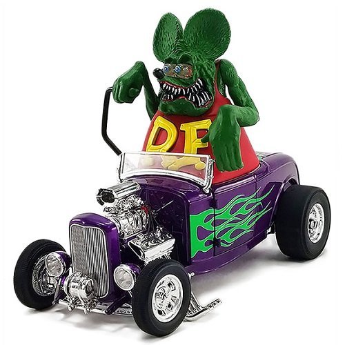 ★ラット フィンク ACME 1:18 RAT FINK 1932 FORD BLOW HOT ROD ROADSTER with FIGURE ミニカー 正規品 フィギュア付_画像8