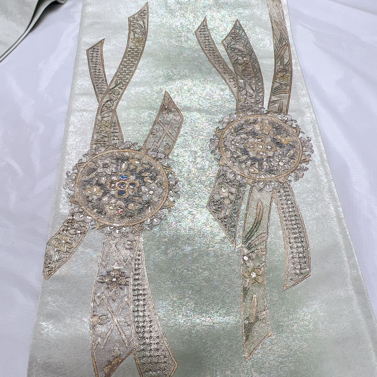 スワトウ刺繍 螺鈿 螺鈿細工 袋帯 フォーマル 豪華 | charcas.gob.mx