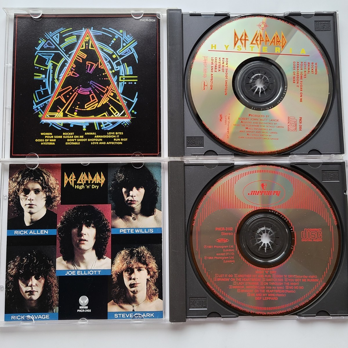  диф * Leopard 4CD LIMITED EDITION COLLECTIORS CD SET /ON THROUGH THE NIGHT/HIGH N DRY/PYROMANIA/HYSTERIA
