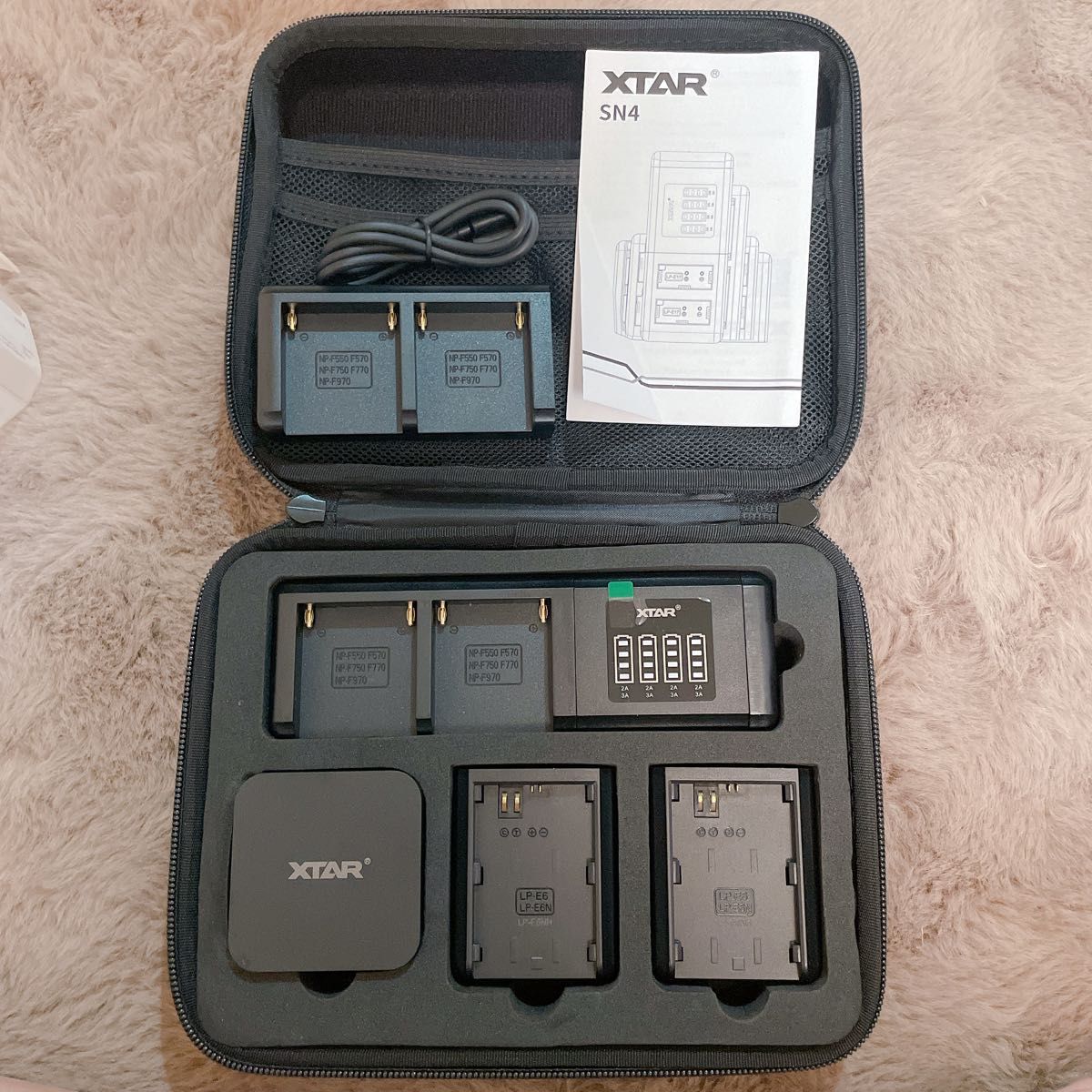 Xtar sn4-デュアルカメラ充電器,Canon,Nikon,Canon,Docksカメラ用のスマートアダプターハブ