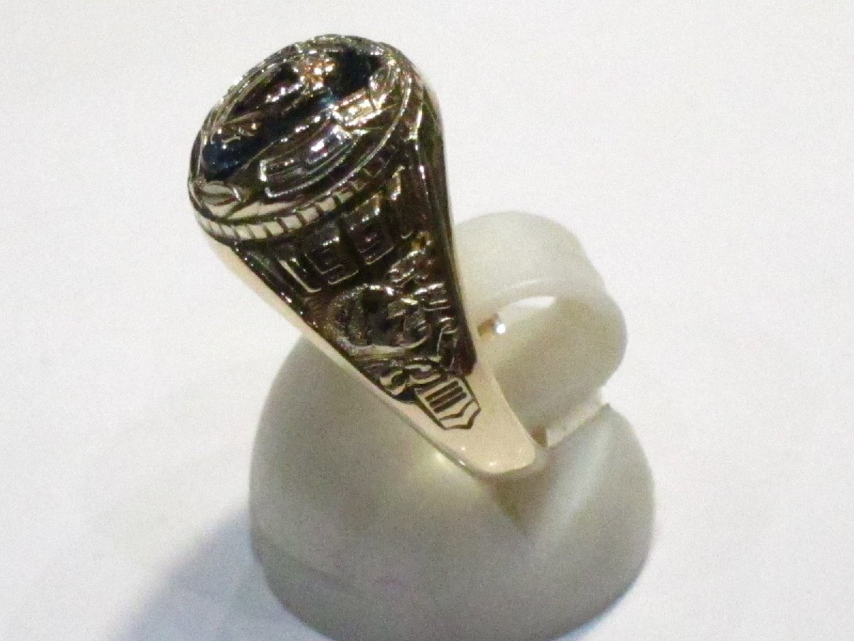 * rare goods # ring # prompt decision #JOSTEN# college ring # color stone #10K#6.6g#19 number # secondhand goods #