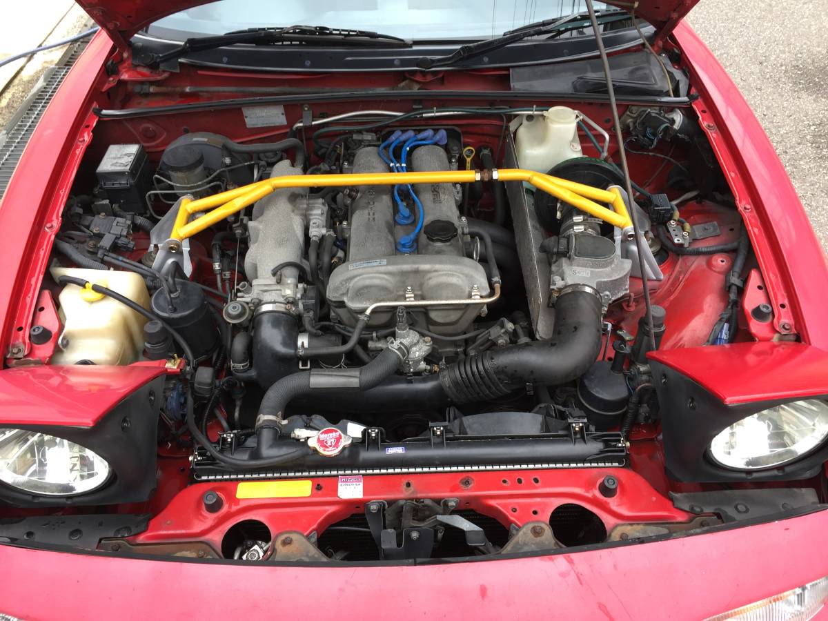  Eunos Roadster NA6CE roll bar after market LSD Fujitsubo exhaust manifold muffler HKS air cleaner 