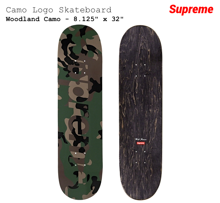【通販 人気】 新品【Supreme 20AW Camo Logo Skateboard Woodlamd Camo シュプリーム スケートボード デッキ ウッドランドカモ 迷彩 2020FW 2020AW】 その他