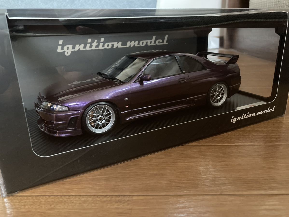 イグニッションモデル 1/18 SKYLINE GTR R33 v-spec midnight purpre