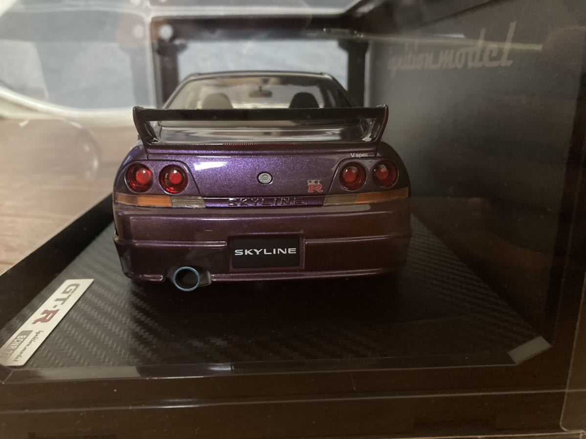 イグニッションモデル 1/18 SKYLINE GTR R33 v-spec midnight purpre